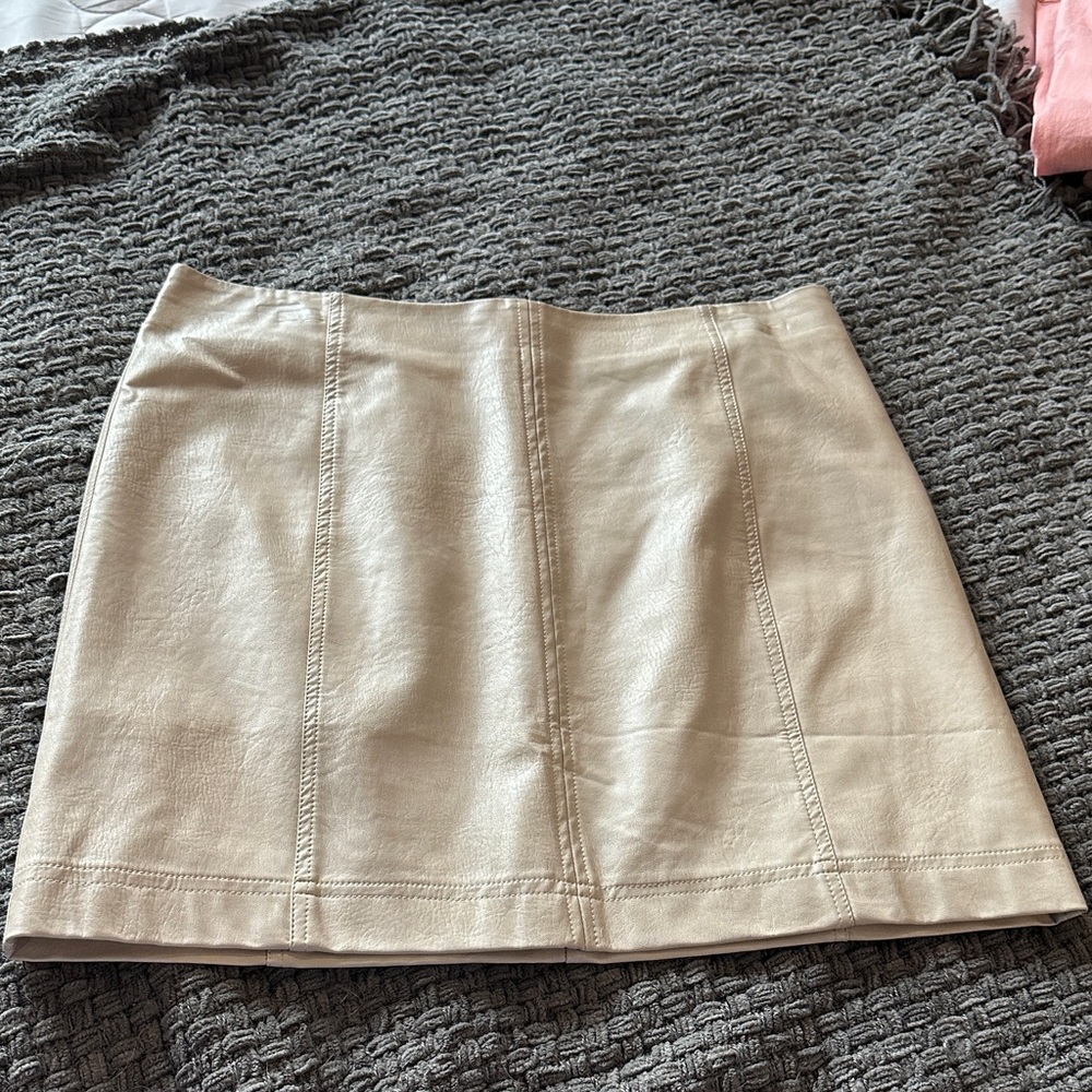She and Sky Tan Mini Skirt